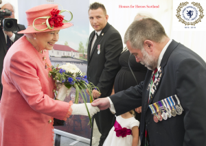 SVGCS HM Queen Centenary Visit to Salvesen 2015 William Suitherland Veteran